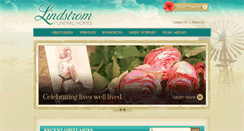 Desktop Screenshot of lindstromfuneralhomes.com